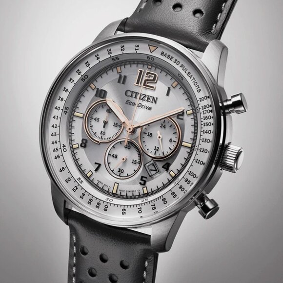 Citizen Men's Chronograph 44mm Eco-Drive Grey Watch - Picture 4 of 4